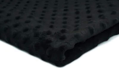 Obrázek produktu pro Minkee Dots Nubs, Dimples Dots Pletenina černá 50 x 155 cm