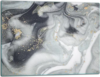 Produktbild von Glasschneidebrett Herdabdeckplatte Glaskeramikkochfeld Universal 52x40 cm Marmor