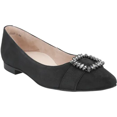 Produktbild von Paul Green Ballerina 2986-013, Rauleder, Schwarz, Damen
