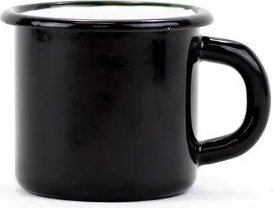 Produktbild von Emaillebecher 8 cm, 0,35 l, schwarz, hergestellt für Belis