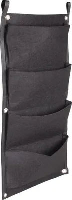 Immagine prodotto di Vertical Grow Bag 4 fioriere da parete in tessuto nero, 1 pezzo
