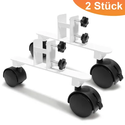 Produktbild von Ikodm Standfüße Infrarotheizungen 2er Set, Infrarotheizung Standfuß mit Rollen, Metall für Heizpaneele bis 3.5 cm