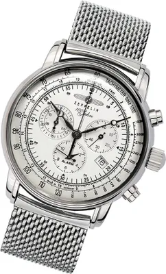 Produktbild von Zeppelin Herren Uhr 100 Jahre Z7680M/1 Edelstahl Armbanduhr silber UZ7680M/1