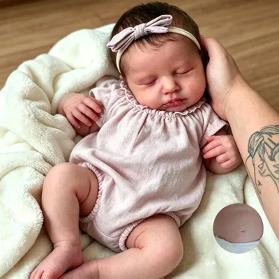 Produktbild von Reborn Puppe 50 cm - Realistische Silikonpuppe - Vollkörperpuppe - Badewannenpuppe