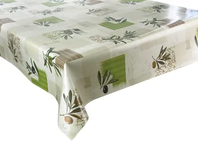 Obrázok produktu pre Voskovaná plachta, obrus, umývateľný, nepremokavý, záhradný obrus, olivová farba 1161-1, 100 x 140 cm