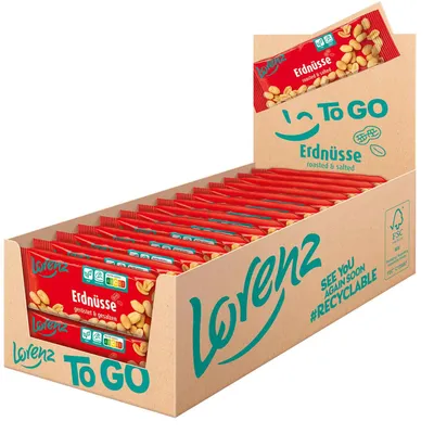Produktbild von Lorenz Erdnüsse geröstet und gesalzen 28x40g