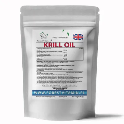 Produktbild von Forest Vitamin Antarktisches Krillöl 500 mg 60 Weichkapseln