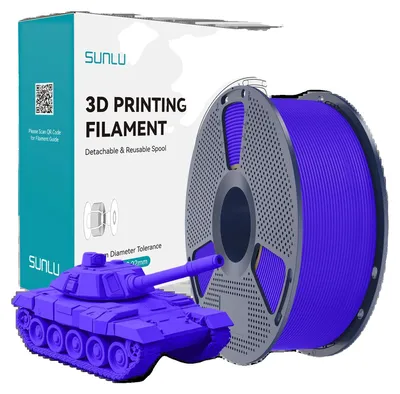 Image de Filament pour imprimante 3D, haute vitesse, bien enroulé, bleu