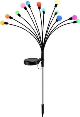 Obrázek produktu pro Solární lampa tančící ve větru barevné koule 12 led 72cm