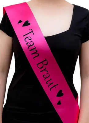 Produktbild von Oblique Unique Schärpe Team Braut JGA Junggesellinnenabschied Hen Party pink