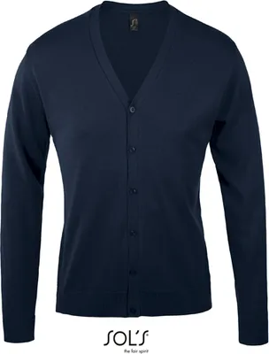 Immagine prodotto di SOLs 90011 | Golden Uomo Cardigan con scollo a V - Colore: Navy - Taglia: M