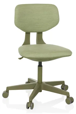 Produktbild von hjh OFFICE Kinderdrehstuhl KID COLORE Schreibtischstuhl für Kinder höhenverstellbar ohne Armlehnen Stoff