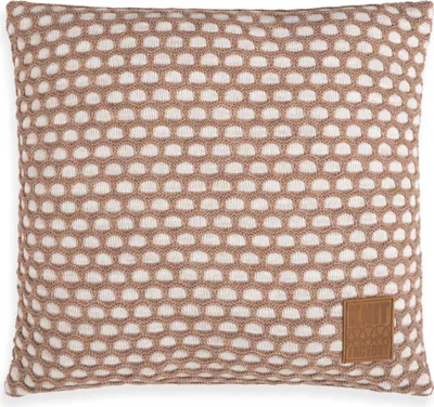 Produktbild von Knit Factory Mila Kissen - Beige/Marron - 50x50 cm