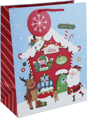 Produktbild von Clairefontaine Weihnachts-Geschenktüte "Lebkuchenhaus" mittel