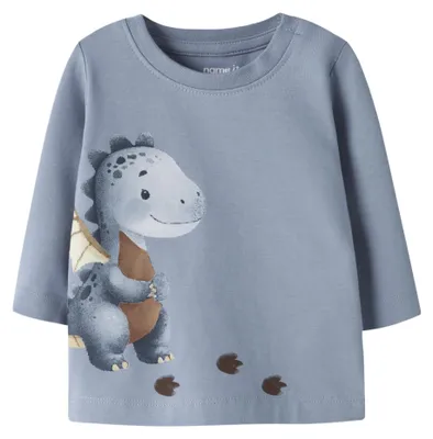 Produktbild von NAME IT Baby Langarmshirt Nbmkarse Ls Top Box Rundhals
