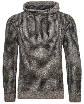 Ragman V-Ausschnitt Pullover Strick mit Kragen in braun