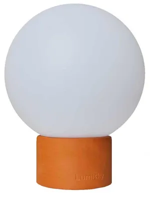 LED-Touch-Tischlampe Terrakotta, dimmbar, kabellos, 25 cm