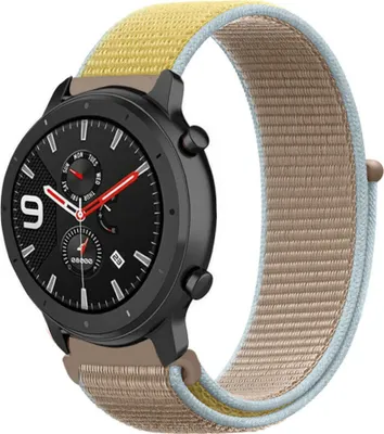 Produktbild von Strap-it Xiaomi Amazfit GTR Nylonarmband (Kamel)
