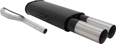 Immagine prodotto di Scarico sportivo Novus per VW Passat 35i 2x76mm Silenziatore posteriore RL-Design con ABE