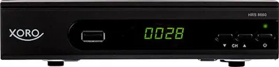 Produktbild von XORO HD DVB-S2 Receiver HRS8660, PVR Ready, Farbe: Schwarz