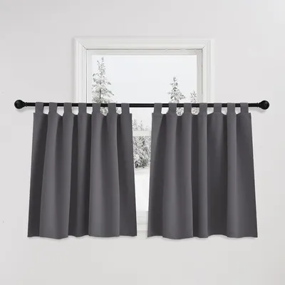 Immagine prodotto di Tende oscuranti, set di 2 pannelli grigi, 140 x 90 cm, con passanti