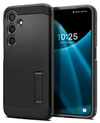 Produktbild von Spigen Tough Armor Hülle für Samsung Galaxy S24 - Schwarz