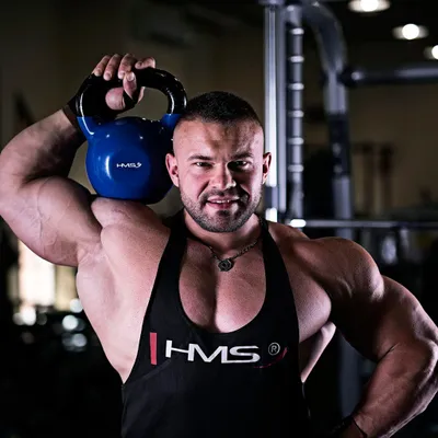 Immagine prodotto di Kettlebell in ghisa da 32 kg - Blu