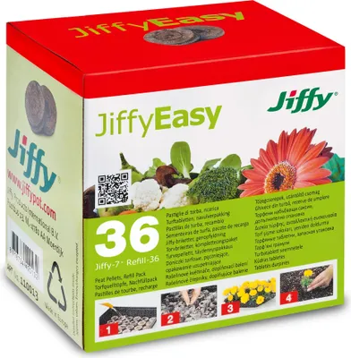 Produktbild von Jiffy Torfquelltabs 36Stk Anzucht Keimung Grow Starter Set