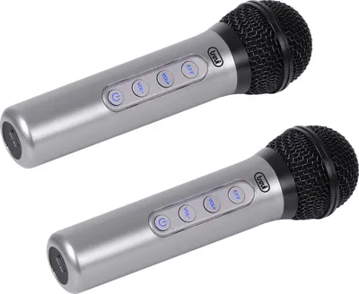 Produktbild von Trevi EM 415 R Schwarz, Silber Karaoke-Mikrofon