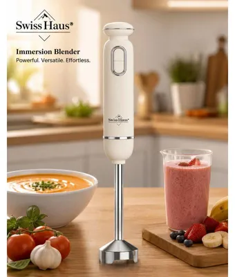 Image de Set Mixeur Plongeant 3en1 600W Lake Geneva Collection Crème Swiss Haus SH-HB20