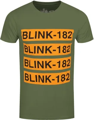 Image de Blink 182 - T-shirt homme/femme unie RO675 (S) (Vert militaire)