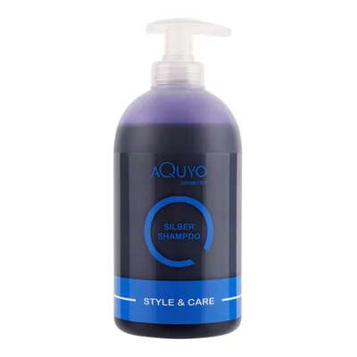 Produktbild von Style & Care Silber Shampoo, Anti Gelbstich Shampoo für graues, hell gefärbtes oder blondes Haar (500ml) | Silbershampoo spendet Feuchtigkeit und steigert Farbbrillanz für blondiertes Haar | No yellow purple Blondshampoo Haarschampoo  Haarwäsche