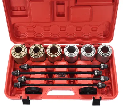 Imagen del producto de Juego de extractores y herramientas de sujeción para rodamientos y cojinetes, MECHANIC, 27 piezas