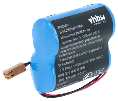 Produktbild von vhbw Batterie kompatibel mit Cutler Hammer A06B0073K001, A06 Control, A06B-0073-K001 Raid-Controller (5000 mAh, 6 V, Li-Ion)