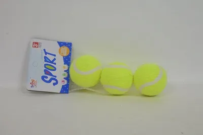 Produktbild von Tennisbälle 3 Stück, 6,7 cm Durchmesser, für Training & Wettkampf, langlebig mit hervorragender Sprungkraft