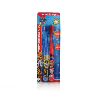 Obrázek produktu pro Zubní kartáček Nickelodeon Paw Patrol Duo Super Soft 4-6 (modrý a červený)