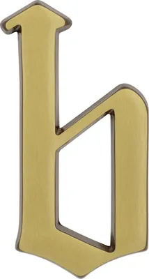 Produktbild von Alpertec Hausnummer Buchstabe B Bronze
