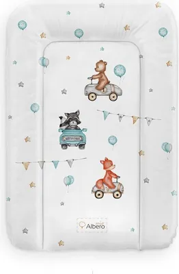 Obrázok produktu pre Prebaľovacia podložka mäkká 50x70cm Cars, Albero Mio, biela