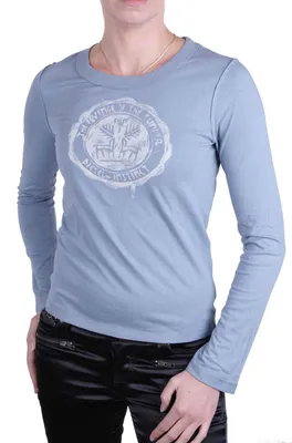 Produktbild von Diesel Damen Longshirt Shirt Langarm Norid Hellblau Gr. XS -L #6