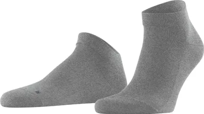 Produktbild von FALKE Herren Sneakersocken - Sensitive London, Socken, Baumwolle, Logo, einfarbig Grau 39-42