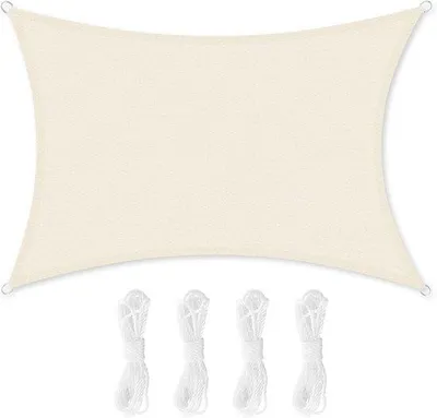 Produktbild von Famanu Sonnensegel 3x4 m - UV-Schutz, Atmungsaktiv und Wasserdurchlässig