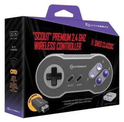 Zdjęcie produktu dla Hyperkin Gaming Snes Scout Premium przezroczysty, rozmiar uniwersalny / wtyczka EU 220 V, przezroczysty, rozmiar uniwersalny