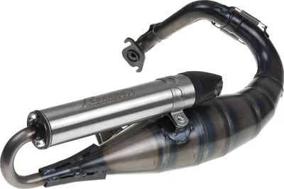 Obrázok produktu pre Výfuková koncovka Giannelli Rekord, strieborná, s homologáciou (ABE) pre skúter Peugeot Speedfight 2 50 LC