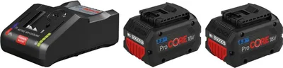 Produktbild von Bosch Starter Set 2x ProCORE 18V 8,0 Ah Akku + Ladegerät GAL 18V-160 C