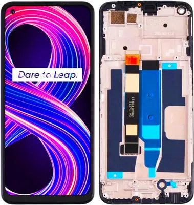 Obrázek produktu pro LCD displej a dotykové sklo Oppo REALME 8 5G RMX3241 s rámečkem (REF), náhradní displej pro Oppo REALME 8 5G RMX3241, náhradní díly pro smartphone