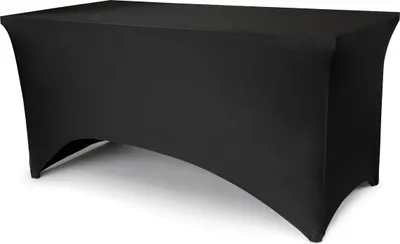 Produktbild von PartyDeco Tischdecke Stretch Schwarz, 183 x 76 x 74cm