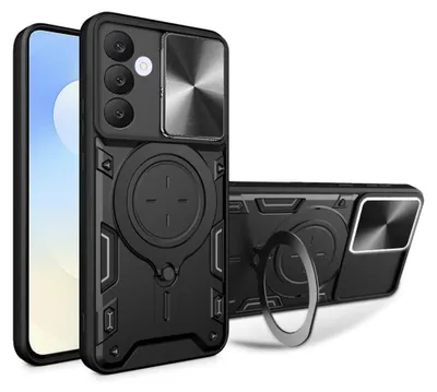 Zdjęcie produktu dla Techsuit CamGuard Pro etui z osłoną aparatu Samsung Galaxy S25 FE - czarne