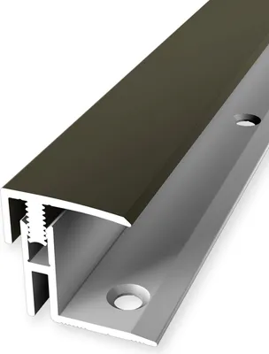 Produktbild von PROVISTON | Abschlussprofil | Parkettausgleich | Breite: 21 mm | Höhenausgleich: 17 - 22 mm | Länge: 1000 mm | Aluminiumprofil | Bronze | 1 Stück