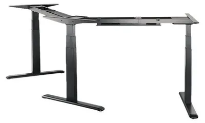 Zdjęcie produktu dla Logilink Schreibtischgestell,3 Motoren,120° Eckdesign black