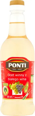 Zdjęcie produktu dla Ocet Ponti winny biały 6% 500 ml